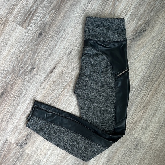 Athleta Leather Detail Leggings - Picture 2 of 3